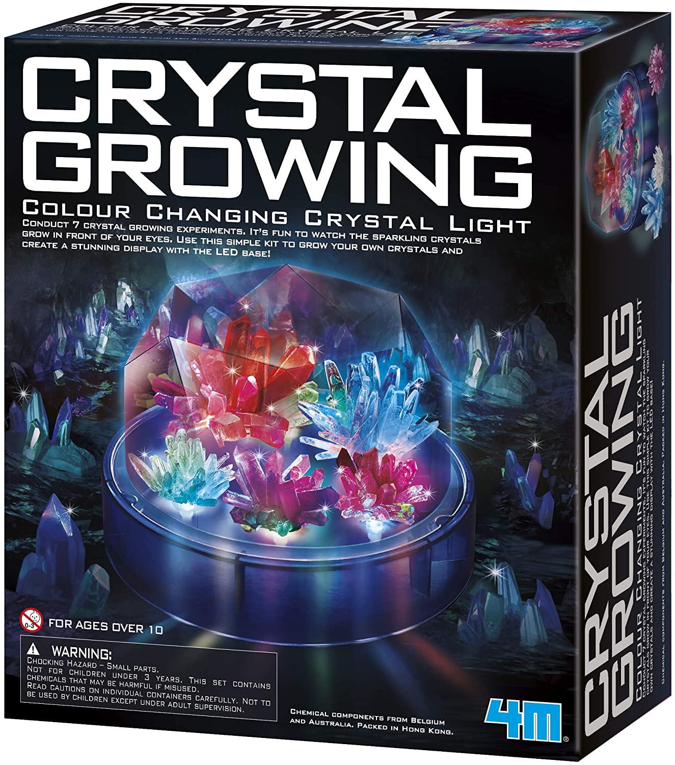 KidzLabs 4M Crystal Growing Science Kit 7 crystal growing experiments 